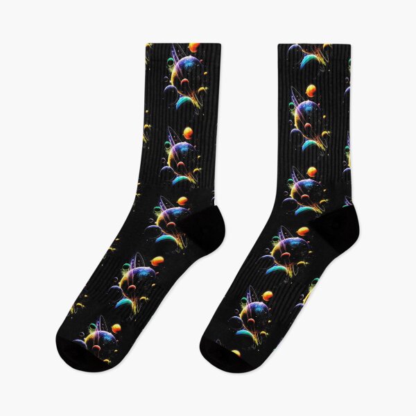 Item preview, Galaxy Planets Exploding Space Art Cosmic Universe designed and sold by issan-exe.