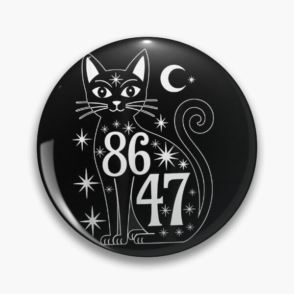 Item preview, Mid Century Modern Celestial Black Cat 86 47 Stars And Moon designed and sold by YubitaLeLe.