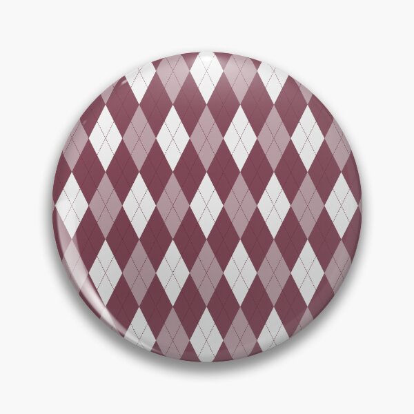 Item preview, White And Burgundy Argyle Pattern designed and sold by pattern-archive.