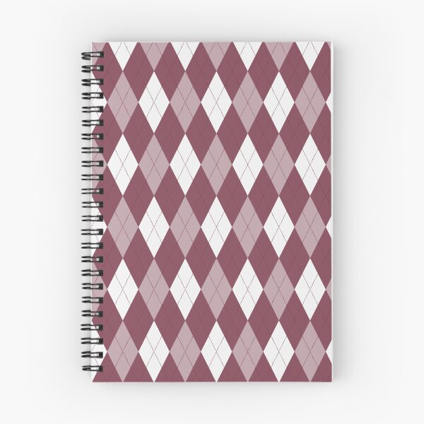 Item preview, White And Burgundy Argyle Pattern designed and sold by pattern-archive.