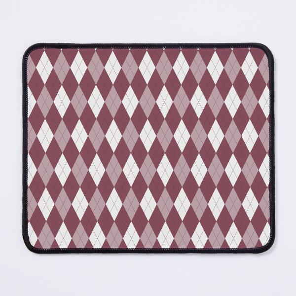 Item preview, White And Burgundy Argyle Pattern designed and sold by pattern-archive.