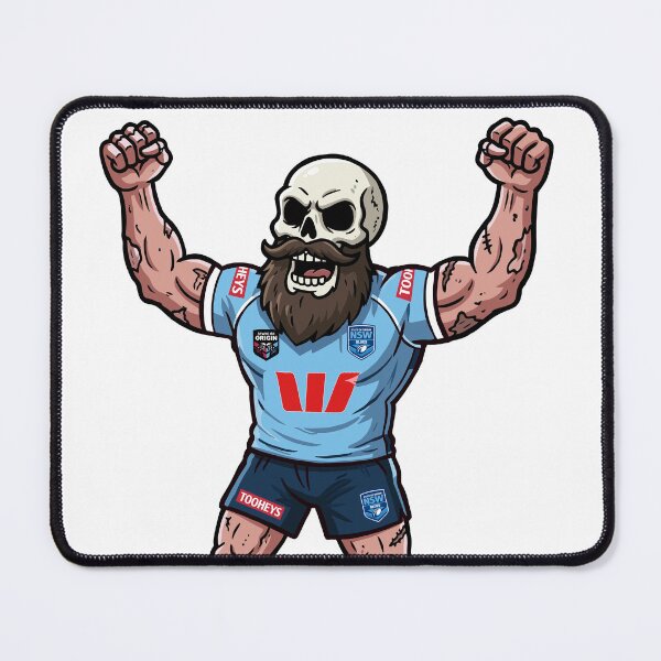 Item preview, NSW Blues 'til death designed and sold by Fake Heston’s Scribble Emporium.