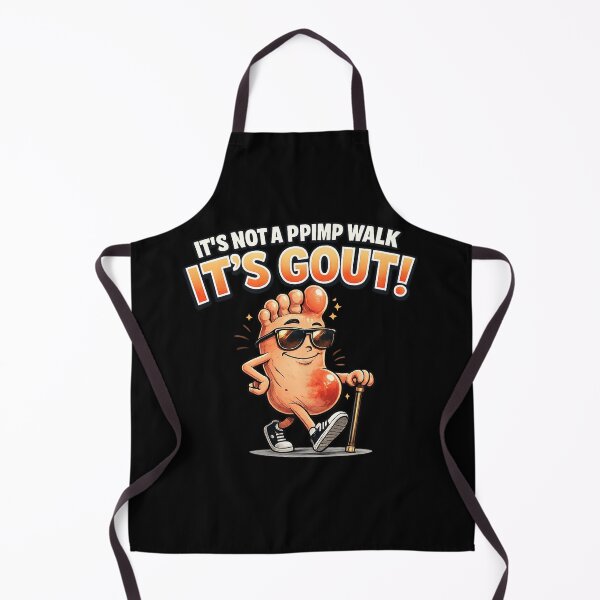 Item preview, It's Not A Pimp Walk It's Gout Funny Old Man Medical Humor designed and sold by 3INEKMIZAN.