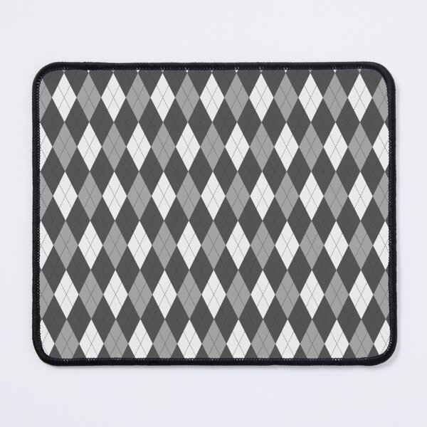 Item preview, White And Charcoal Argyle Pattern designed and sold by pattern-archive.