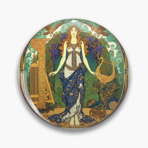 Artikelvorschau, Kalypso, die Ewige Jungfrau | Griechische Mythologie, Jugendstilgöttin entworfen und verkauft von Stoneflower-Art.