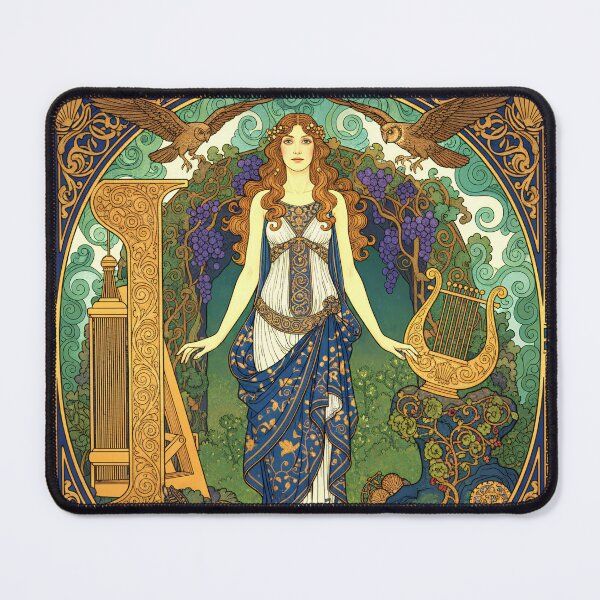 Item preview, Calypso the Maiden Eternal | Greek Mythology Art Nouveau Goddess designed and sold by Stoneflower-Art.