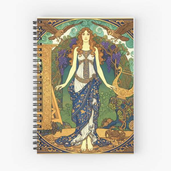 Item preview, Calypso the Maiden Eternal | Greek Mythology Art Nouveau Goddess  designed and sold by Stoneflower-Art.