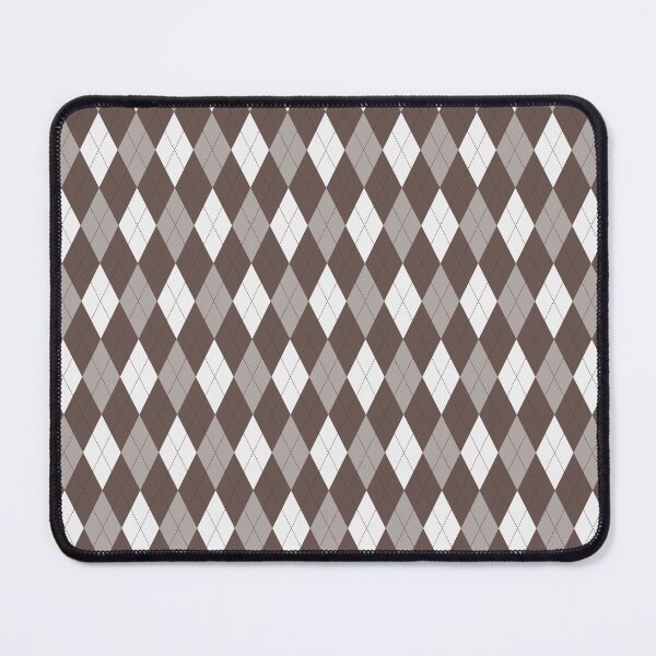 Item preview, White And Chocolate Argyle Pattern designed and sold by pattern-archive.