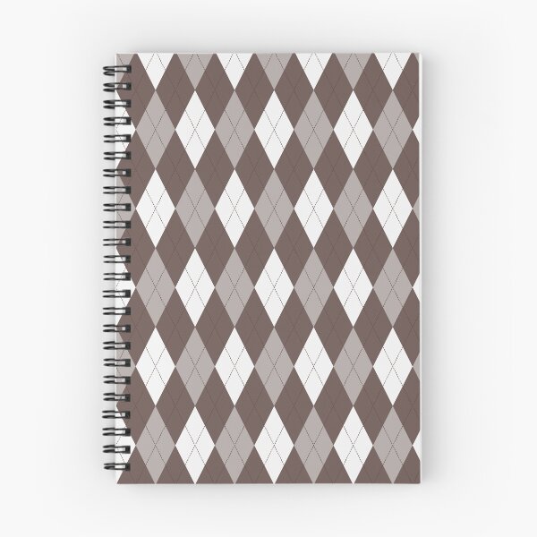 Item preview, White And Chocolate Argyle Pattern designed and sold by pattern-archive.