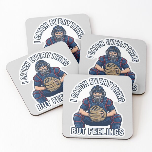 Item preview, Funny Baseball Catcher Quote designed and sold by Chromatic Artistry.