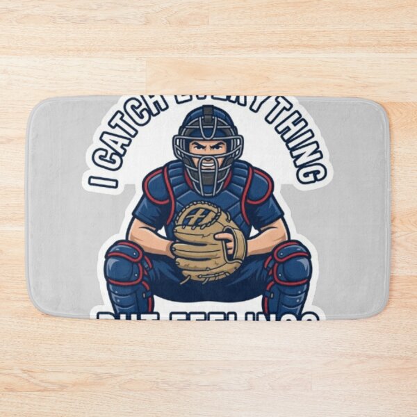 Item preview, Funny Baseball Catcher Quote designed and sold by Chromatic Artistry.