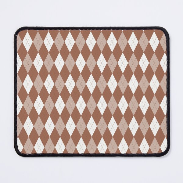 Item preview, White And Copper Argyle Pattern designed and sold by pattern-archive.