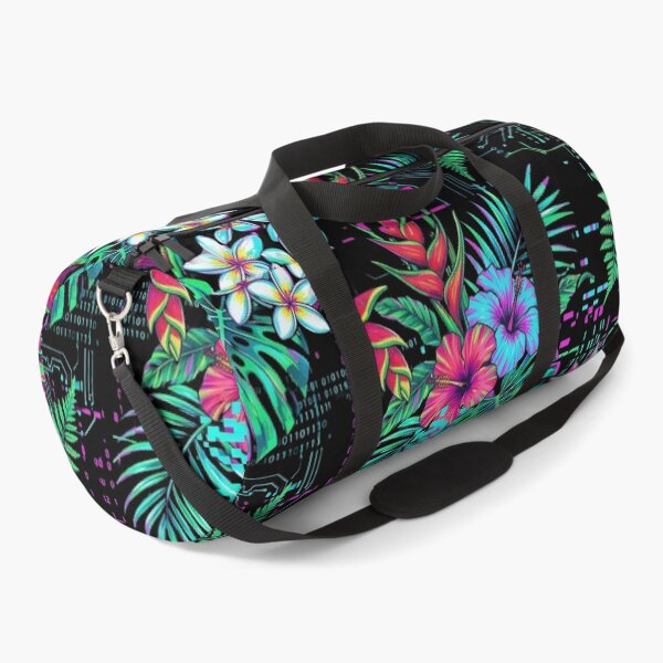 Item preview, Vaporwave Glitch-Art: Fragmented Hawaiian Jungle Pattern designed and sold by warayut.
