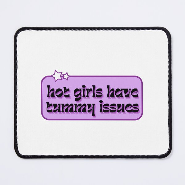 Item preview, purple tummy issues (black text) designed and sold by Roseybeey.