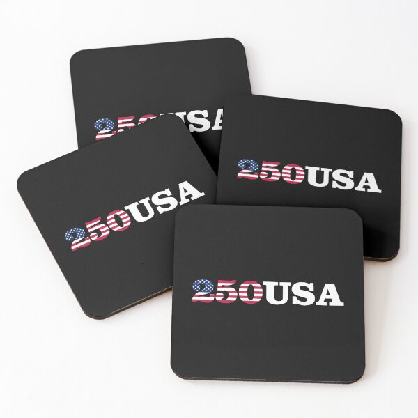 Item preview, 250 USA - America 250th Anniversary (on black) designed and sold by STUDIO-72.