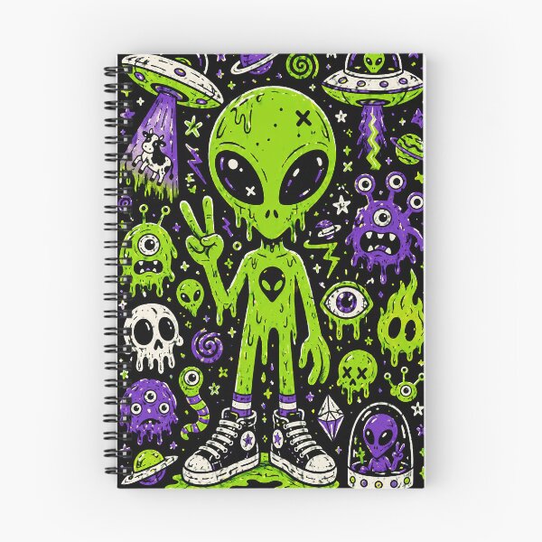 Item preview, Spooky Alien UFO Doodle Aesthetic designed and sold by ZetaDream.