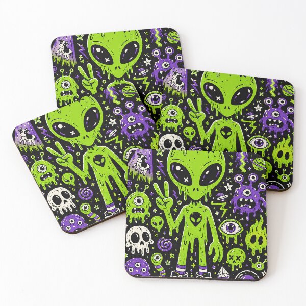 Item preview, Spooky Alien UFO Doodle Aesthetic designed and sold by ZetaDream.