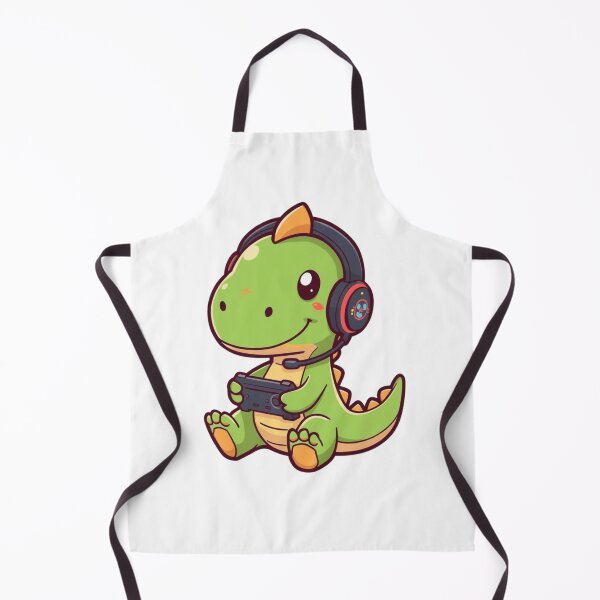 Item preview, Anime Dinosaur Playing Video Game designed and sold by Thread&Fable.