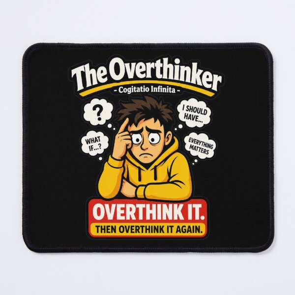 Item preview, The Overthinker Texting Anxiety Funny designed and sold by Sayitaniway.