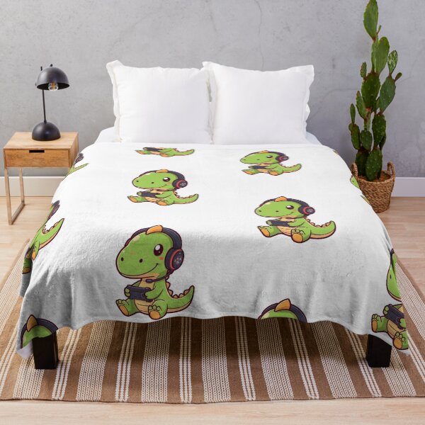 Item preview, Anime Dinosaur Playing Video Game designed and sold by Thread&Fable.