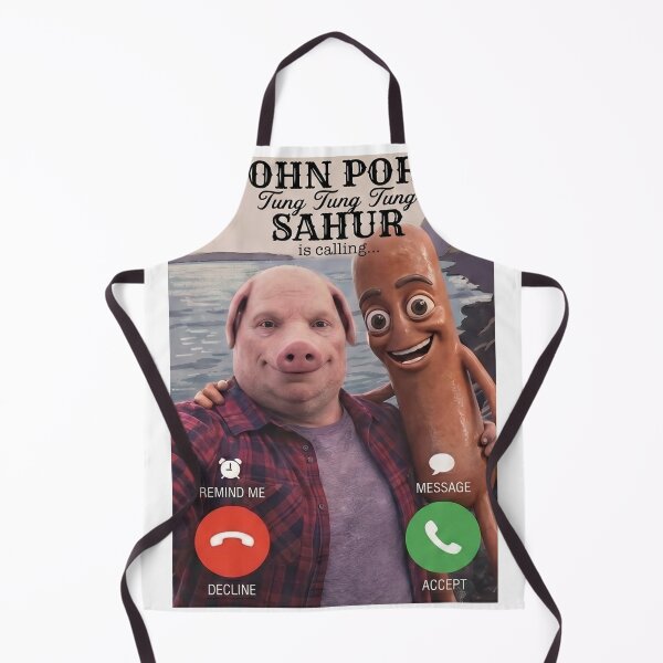 Item preview, John Pork Tung Sahur Calling Brainrot Meme Gift for Boys Kid designed and sold by VGAfanatic.