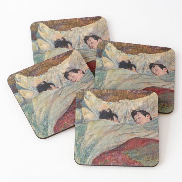 Item preview, In Bed by Henri de Toulouse-Lautrec | Intimate Belle Époque Bedroom Fine Art Poster designed and sold by artofuniverse.