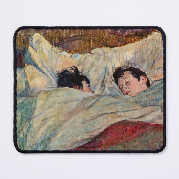Item preview, In Bed by Henri de Toulouse-Lautrec | Intimate Belle Époque Bedroom Fine Art Poster designed and sold by artofuniverse.