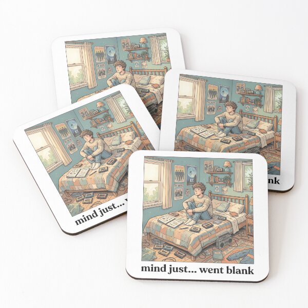 Item preview, Vintage 80s “Mind Just Went Blank” Aesthetic T-Shirt Design designed and sold by urbinet.