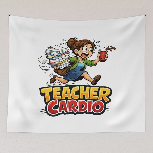 Item preview, Teacher Cardio Back to School Survival designed and sold by Art by Debasish.