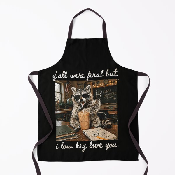Item preview, Cool Raccoon Teacher Sunglasses Y'all Were Feral Low Key Love You designed and sold by LittleNhutton.