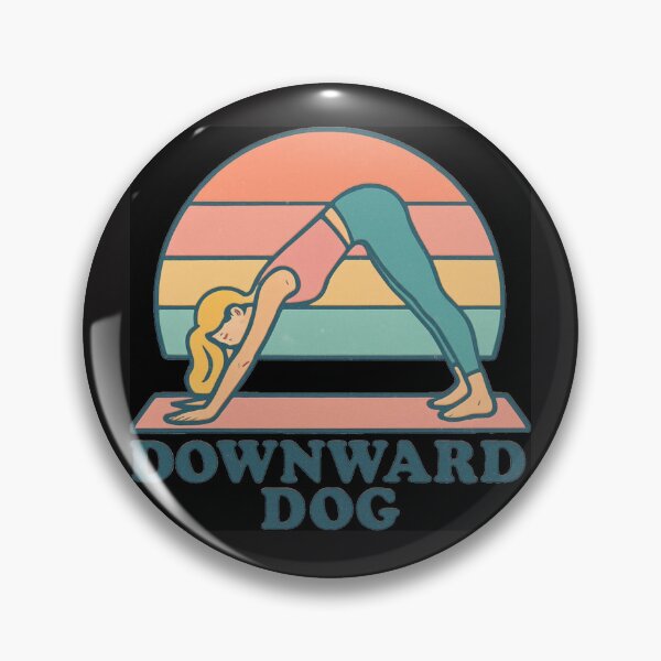 Item preview, Downward Facing Dog Yoga - Vintage 70s Retro Sunset designed and sold by VINTAGEPUNTEES.
