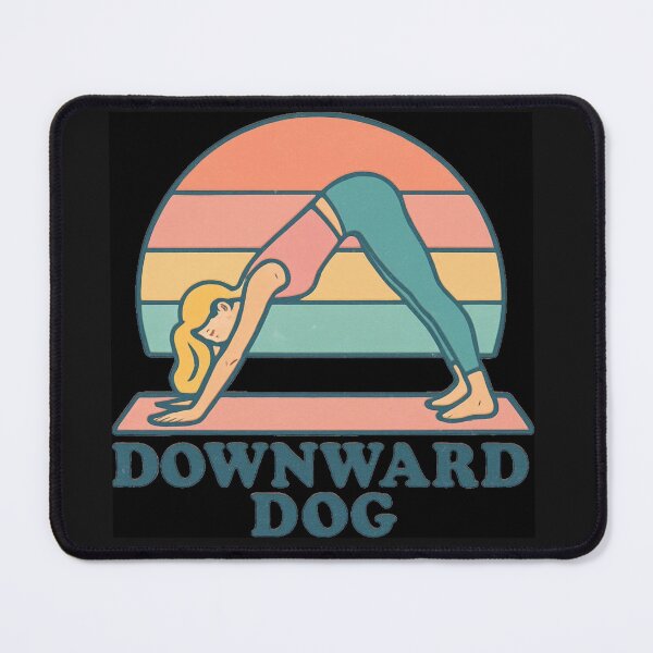 Item preview, Downward Facing Dog Yoga - Vintage 70s Retro Sunset designed and sold by VINTAGEPUNTEES.