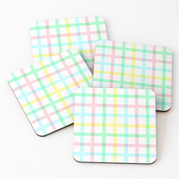Item preview, Retro gingham pastel pattern designed and sold by Lone Jensen.