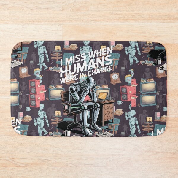 Item preview, Funny AI Meme Shirt – I Miss When Humans Were In Charge Robot Humor designed and sold by DigoCostaK7css.