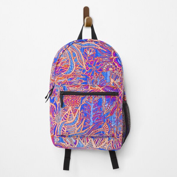 Item preview, TIAMAT: Coral Neon- Vibrant Maximalist Ocean Botanical Art designed and sold by Bloom Theory.
