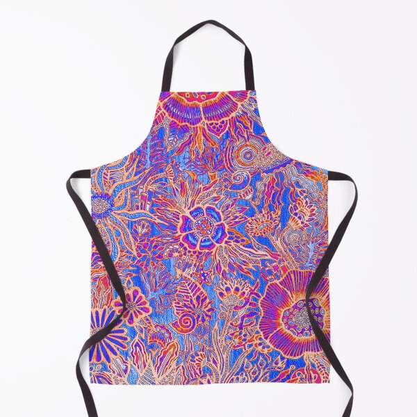 Item preview, TIAMAT: Coral Neon- Vibrant Maximalist Ocean Botanical Art designed and sold by Bloom Theory.