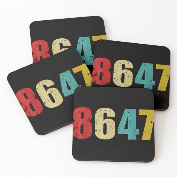 Item preview, Retro Vintage 8647 Colorful Distressed Aesthetic Graphic For Men And Women designed and sold by HarinDonreka.