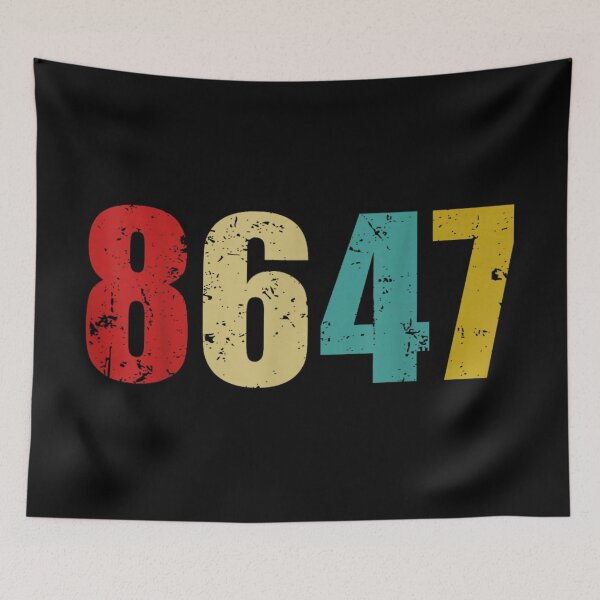 Item preview, Retro Vintage 8647 Colorful Distressed Aesthetic Graphic For Men And Women designed and sold by HarinDonreka.