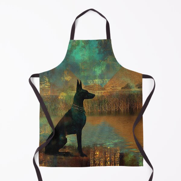 Item preview, Anubis Awaits at the Field of Reeds | Egyptian Mythology Art Print designed and sold by Stoneflower-Art.