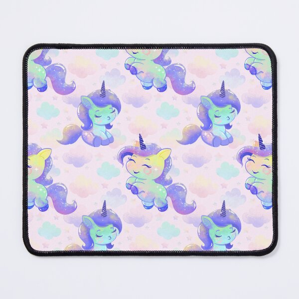 Item preview, Cute Unicorn pastel pattern designed and sold by Lone Jensen.