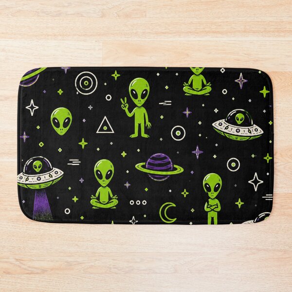 Item preview, Cute Alien UFO Pattern designed and sold by ZetaDream.