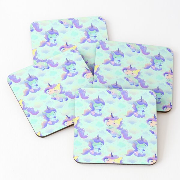 Item preview, Cute Unicorn pastel pattern designed and sold by Lone Jensen.