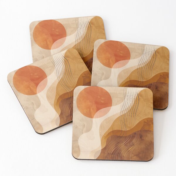 Item preview, Mid-Century Beige Modern Abstract - Vintage Earth Tone - Retro Modernist Art designed and sold by GrinGalore.