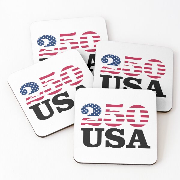 Item preview, 250 USA - America 250th Anniversary (on white) designed and sold by STUDIO-72.