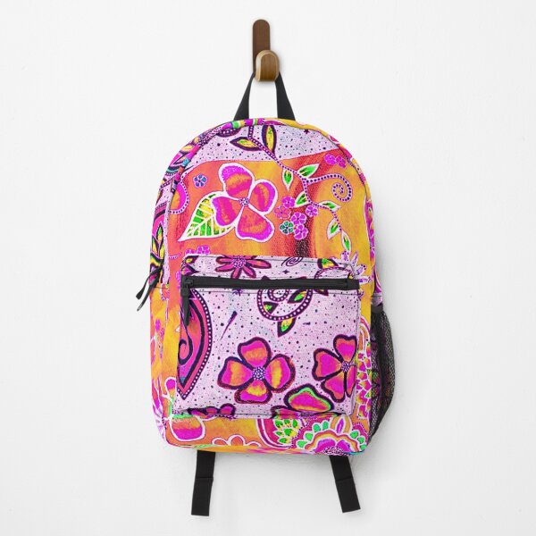 Item preview, EOS: Neon Horizon- Vibrant Maximalist Dawn Botanical Art designed and sold by Bloom Theory.