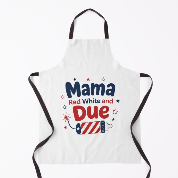 Item preview, Mama Red White and Due 4th of July Pregnancy Announcement designed and sold by clothesy7.