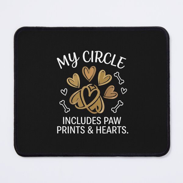 Item preview, My Circle Includes Paw Prints & Hearts T-Shirt designed and sold by artlife4.