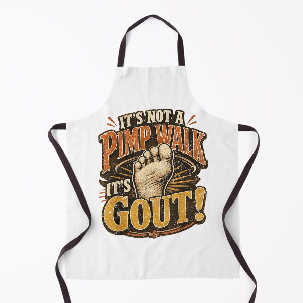 Item preview, It's Not A Pimp Walk It's Gout Funny Old Man Medical Humor designed and sold by 3INEKMIZAN.
