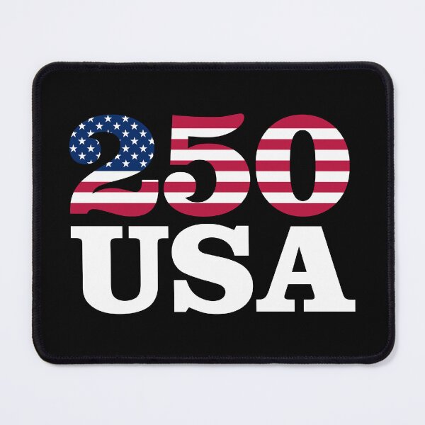 Item preview, 250 USA - America 250th Anniversary (on black) designed and sold by STUDIO-72.