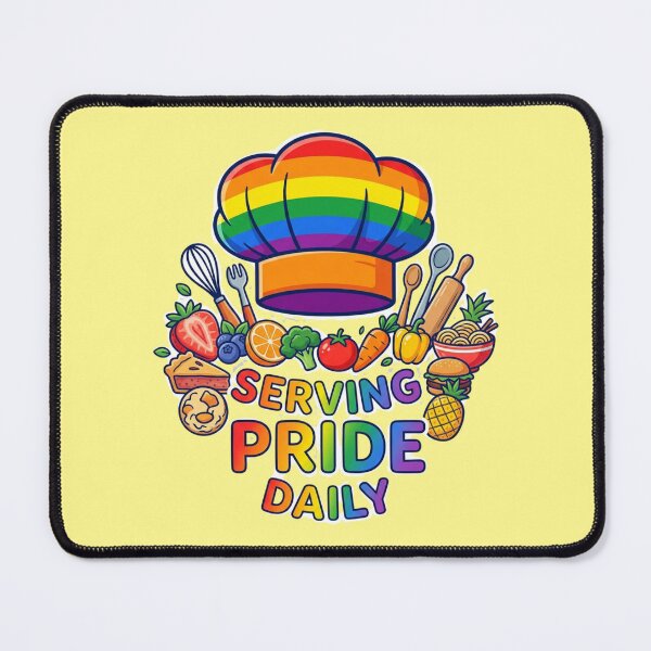 Item preview, Serving Pride Daily Chef Gift – LGBTQ Kitchen Staff Rainbow Pride Month Apparel designed and sold by Im-Ara.